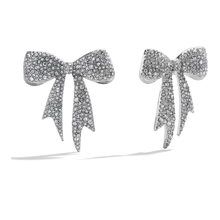 Baublebar - Metallic Take A Bow Earrings - Silver CZ