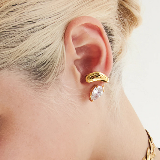 Caroline Najman - Gold Plated ChaCha Solo Earring