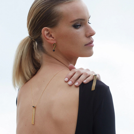 Caroline Najman - Vertu Gold & Emerald Necklace