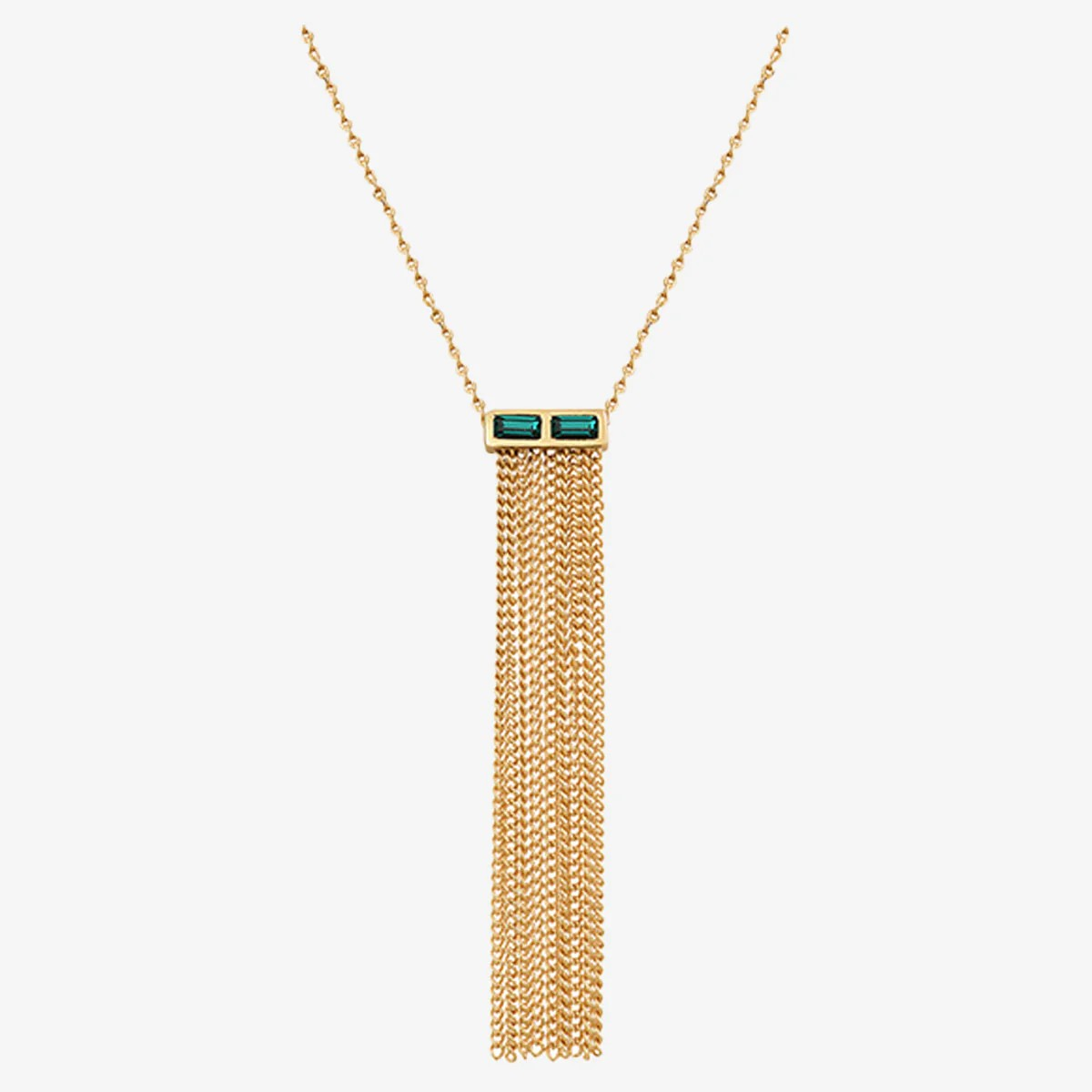 Caroline Najman - Vertu Gold & Emerald Necklace