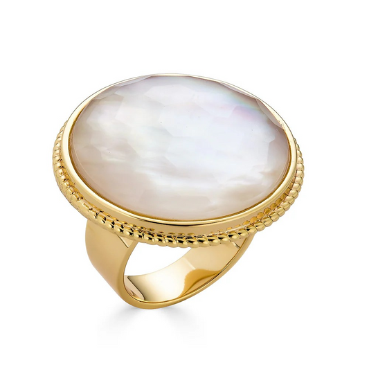Cristina Sabatini - Amara Ring - White Mother of Pearl