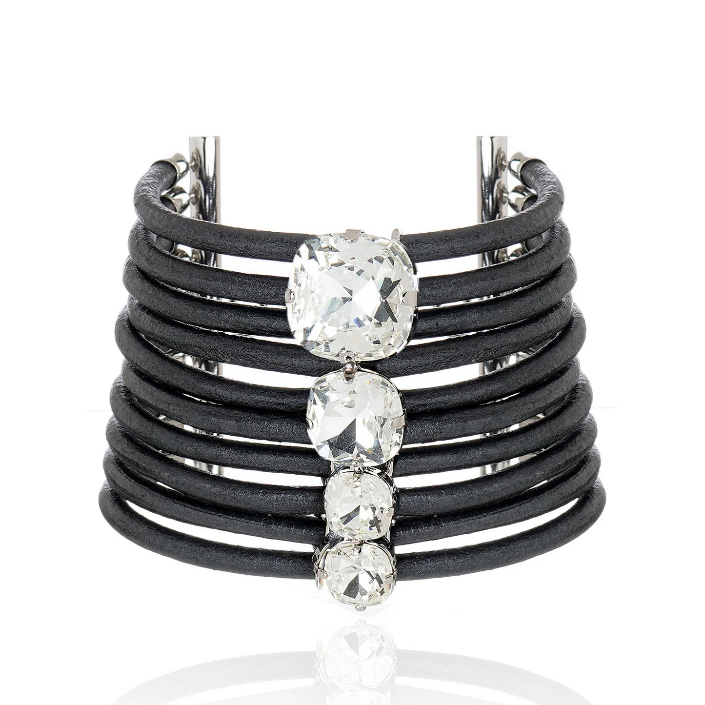 Cristina Sabatini - Diamondize Leather Bracelet