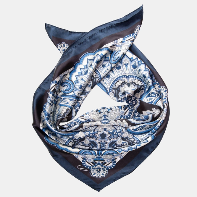 Elizabetta - Malta - Silk Foulard - Royal Blue