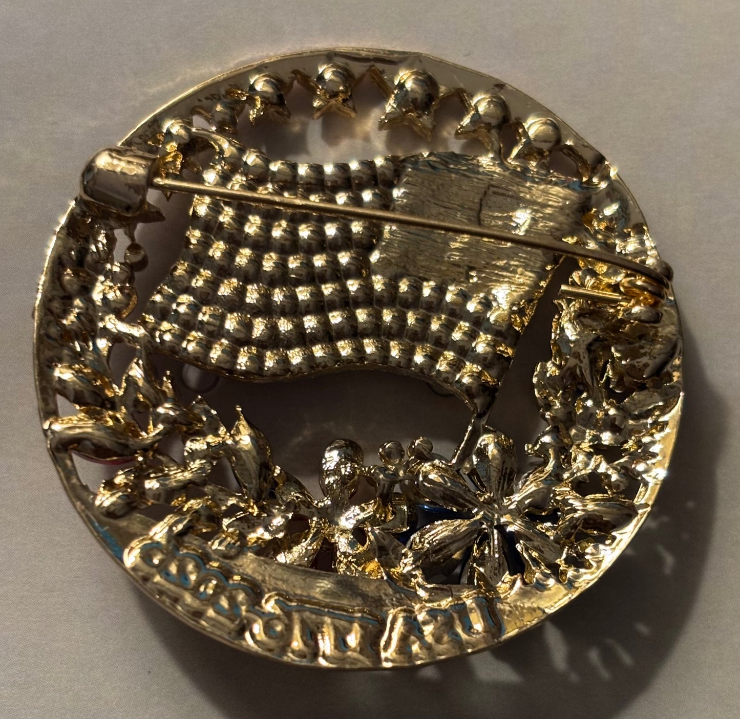 Kingdom Couture - Patriotic CZ Brooch