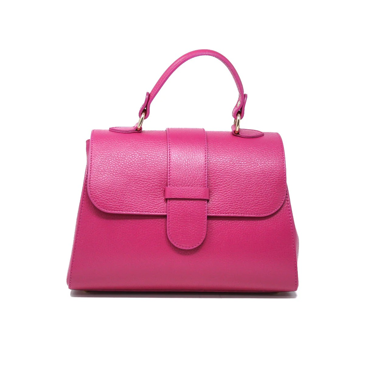 German Fuentes - Fuchsia Leather Handbag