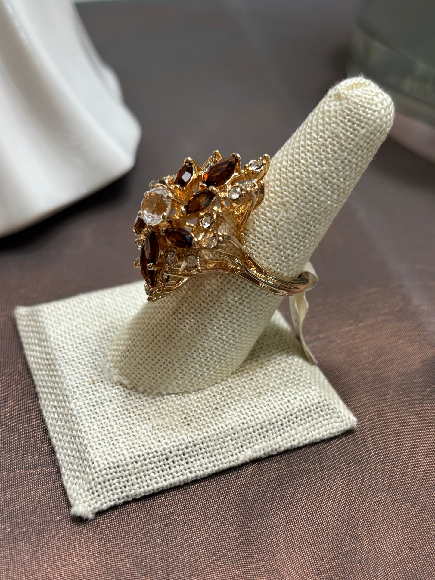 Providence Vintage Chocolate and CZ Ladies’ Ring