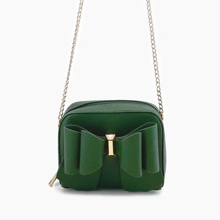 Like Dreams - Chloe Bow Mini Crossbody - Green