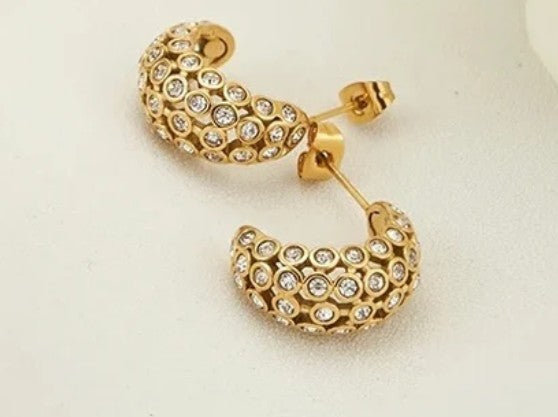 Sahira Jewelry Design - Jessica CZ Hoop