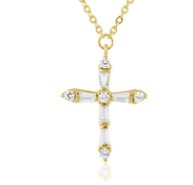 Sahira Jewelry Design - Gabriella CZ Cross Necklace