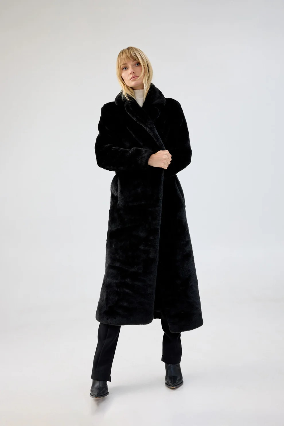 UnReal Fur - Black Bird Coat