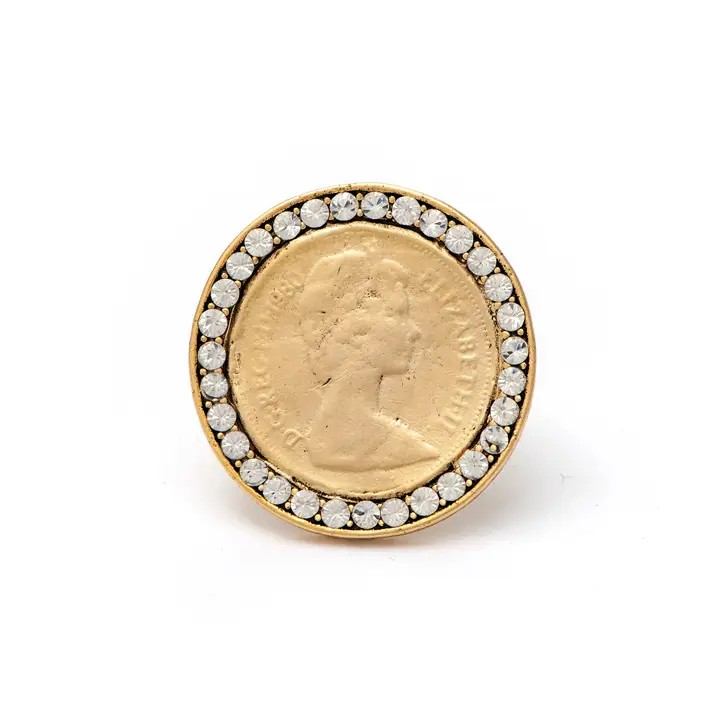 Yochi NY - Liz Coin Ring - Gold