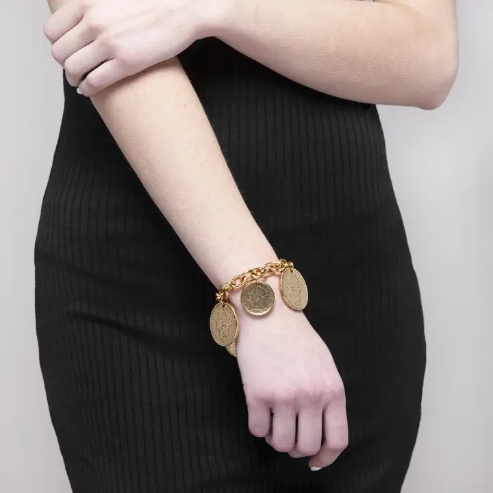 Yochi NY - Piera Vintage Coin Bracelet