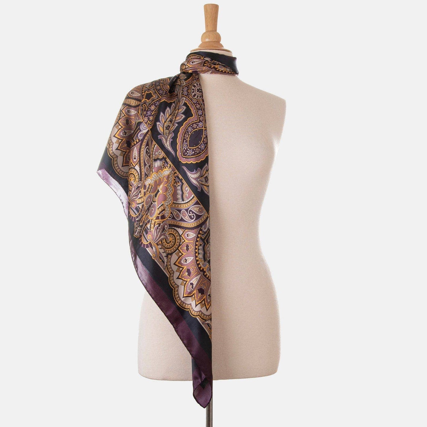 Elizabetta - Malta - Silk Foulard - Plum