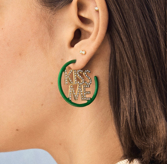 Bauble Bar - Kiss Me Hoop Earrings