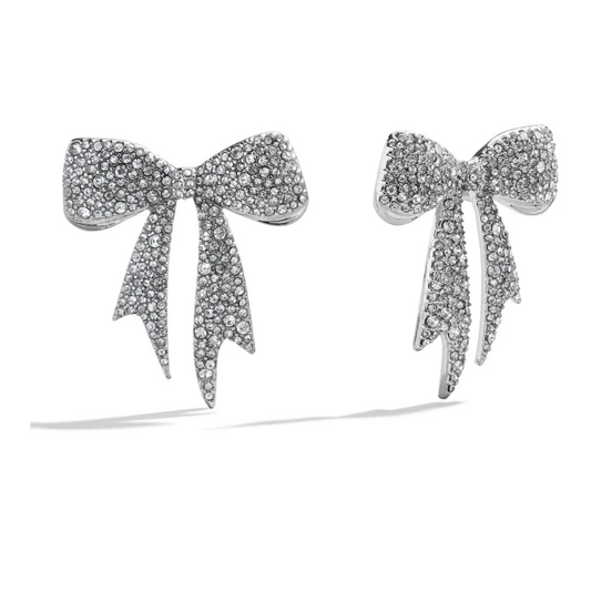 Baublebar - Metallic Take A Bow Earrings - Silver CZ