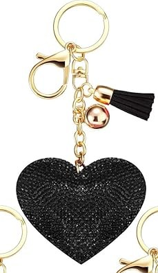 Kingdom Couture - Bling Rhinestone Heart Shape Keychains