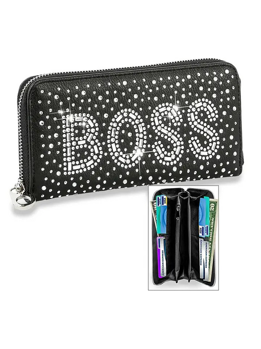 Handbag Express - Bling Boss Rhinestone Wallet