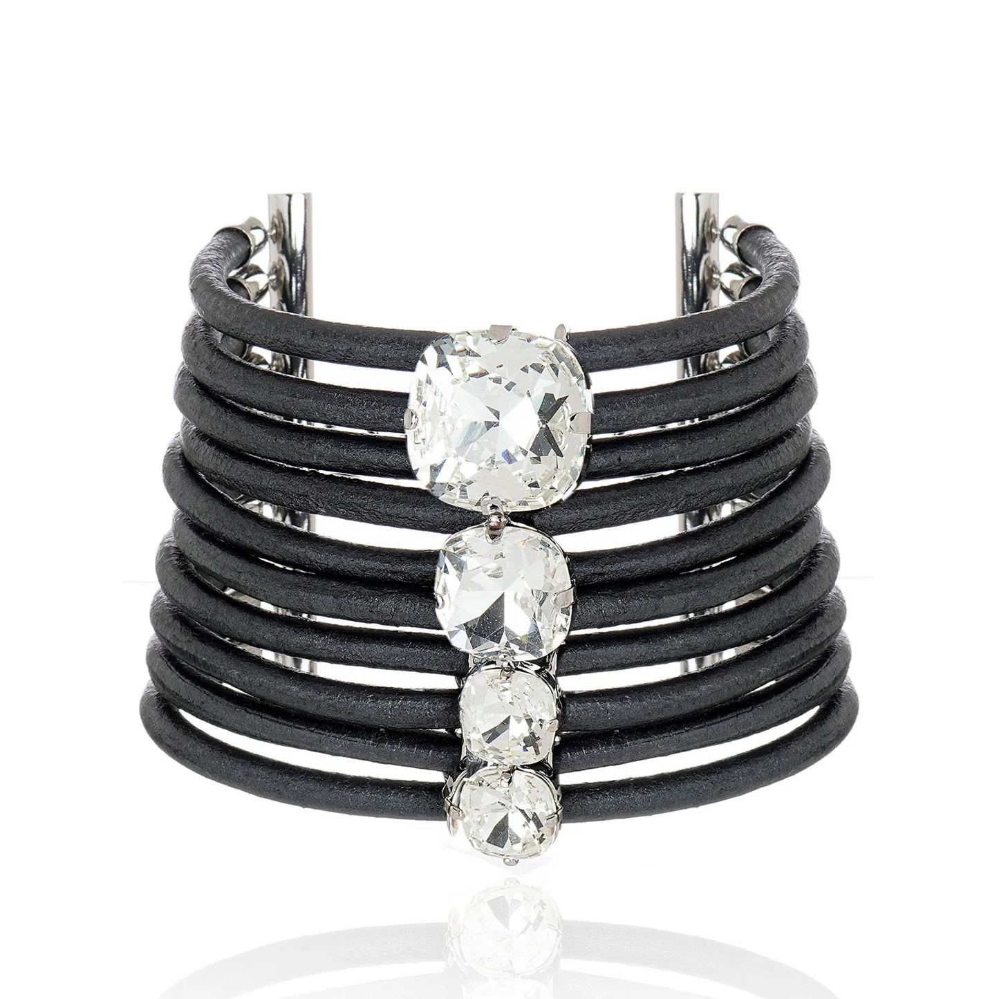 Cristina Sabatini Jewelry - Diamondize Leather Bracelet