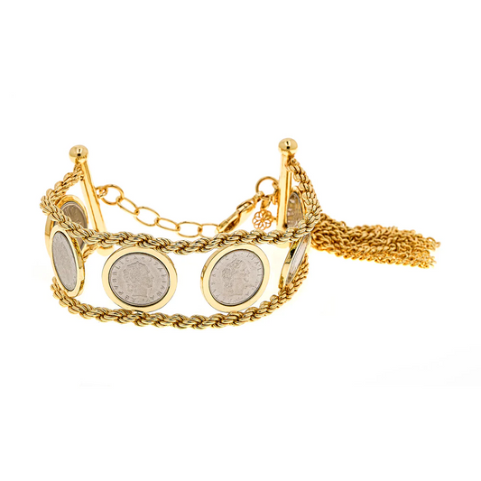 Cristina Sabatini Jewelry - Villanelle Six Coin Bracelet