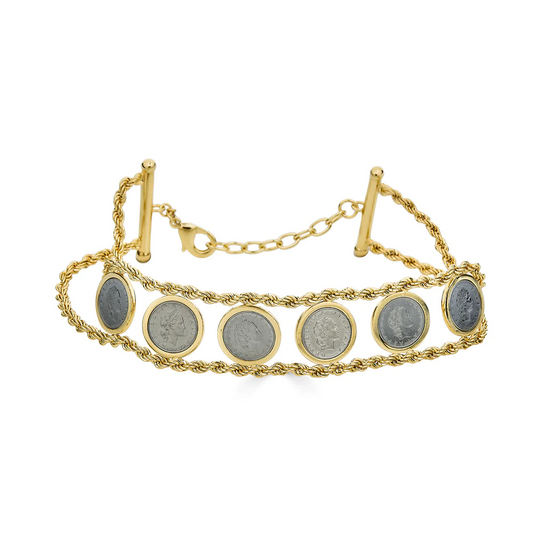 Cristina Sabatini Jewelry - Villanelle Six Coin Choker