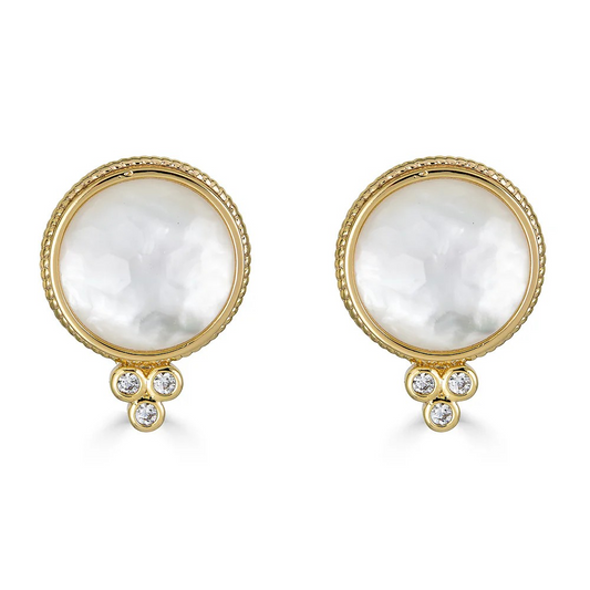 Cristina Sabatini - Claire Earrings - White Mother of Pearl