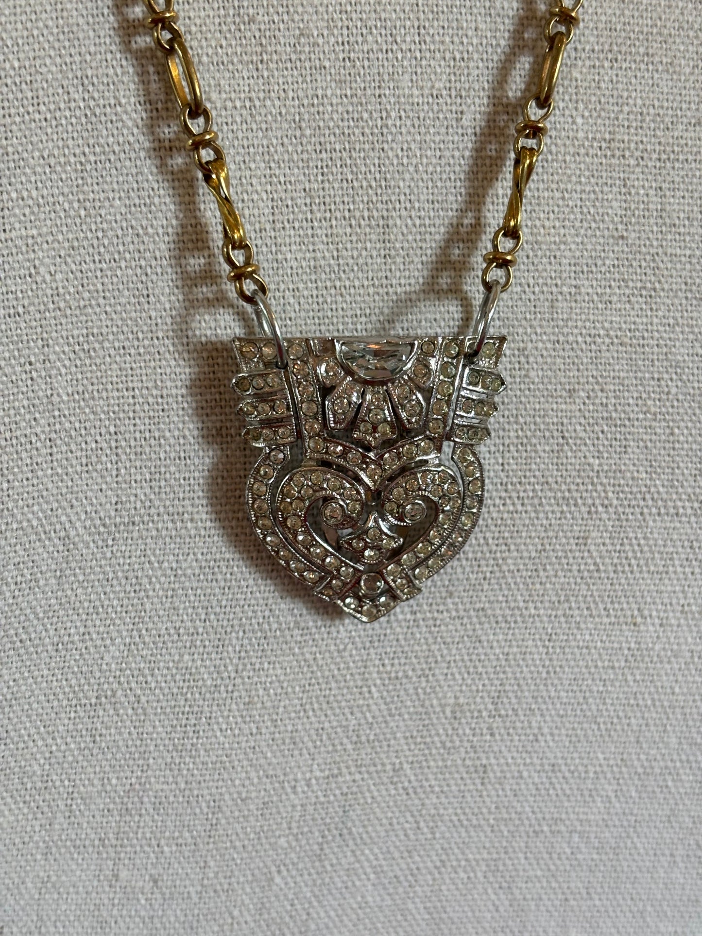 Erin Knight Designs - Vintage 1950's Dress Clip Necklace