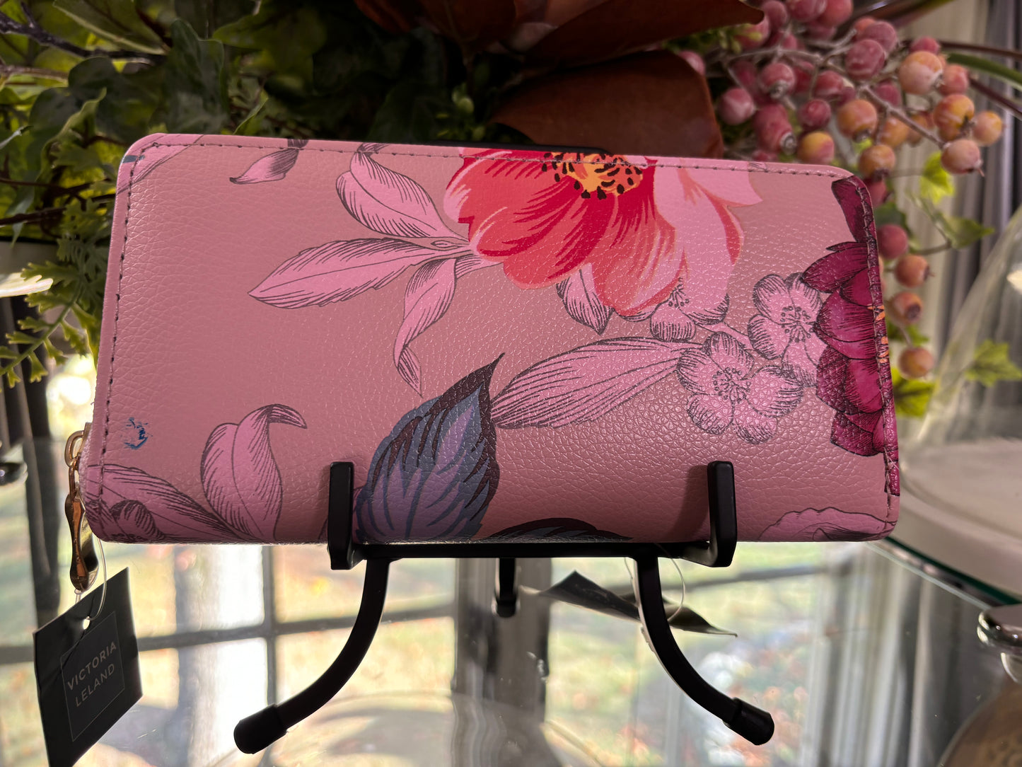 Kingdom Couture - VLD Designs - Mauve Floral Wallet