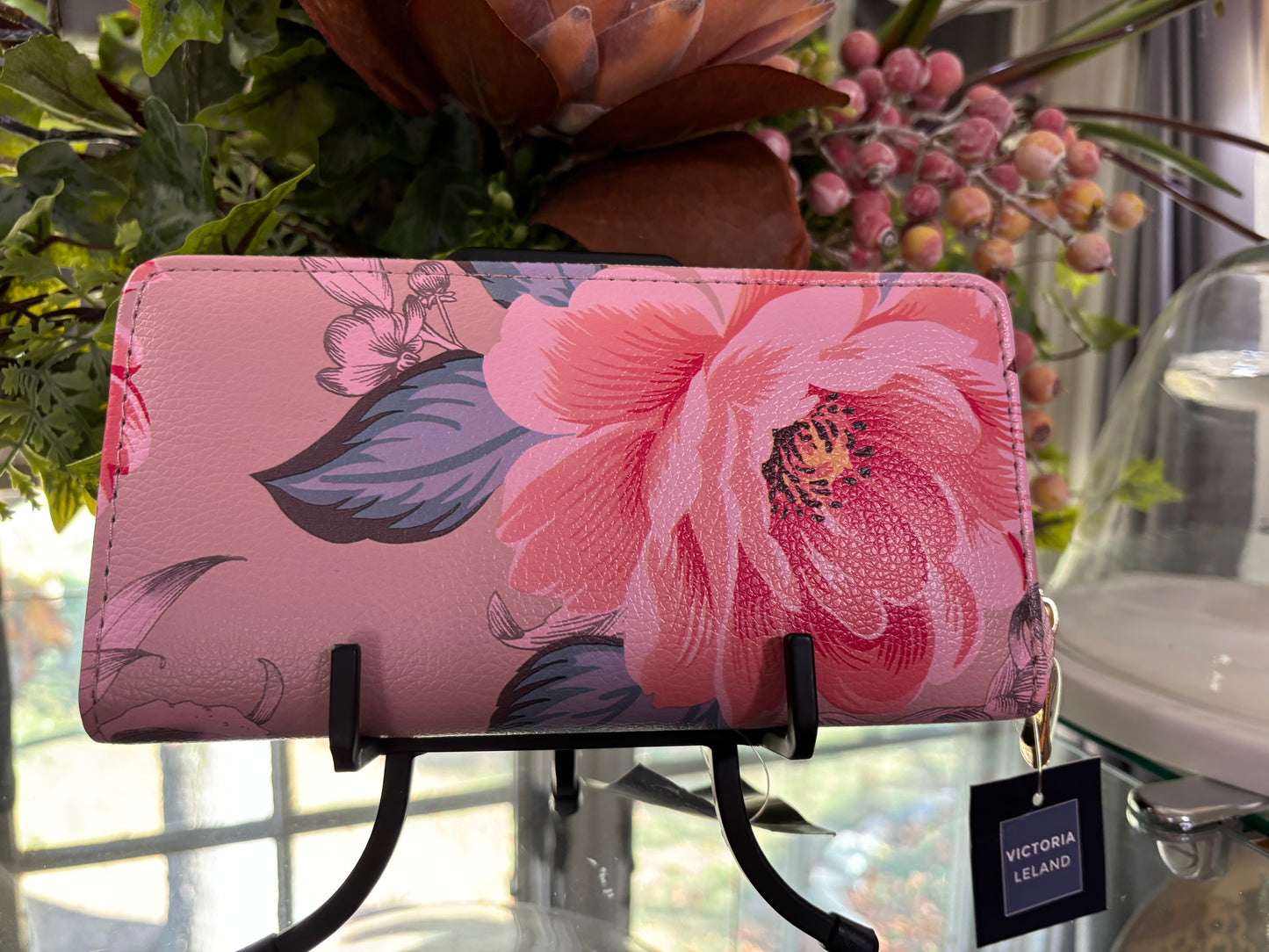 Kingdom Couture - VLD Designs - Mauve Floral Wallet