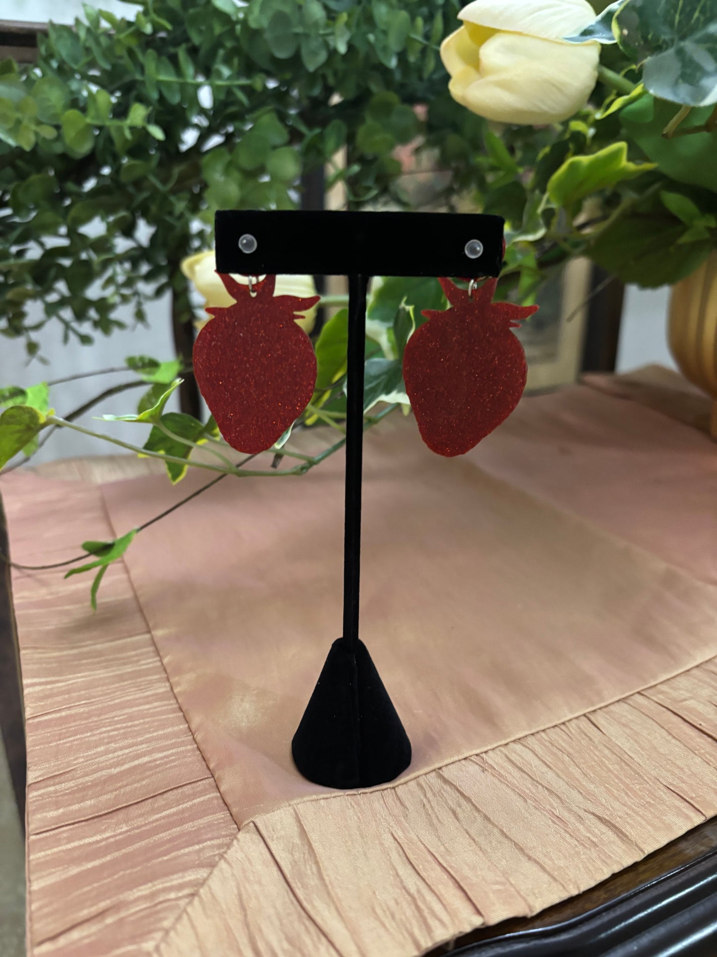 Kingdom Couture - Strawberry Dangle Earrings