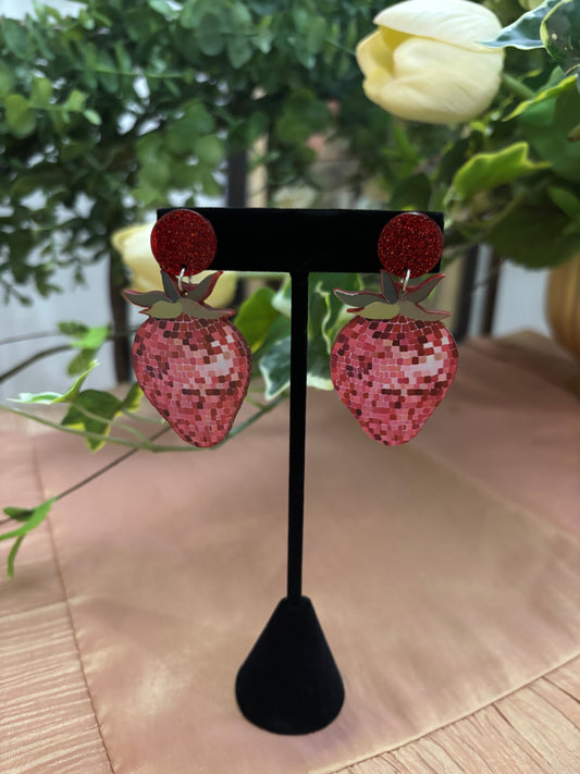 Kingdom Couture - Strawberry Dangle Earrings