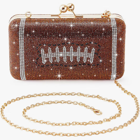 Kingdom Couture - Sparkle Square Football Clutch