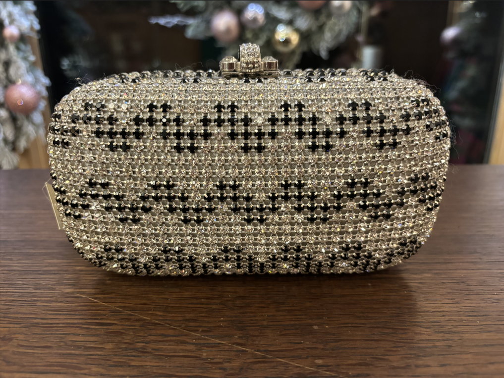 Kingdom Couture - Evening Bag - Black & Silver