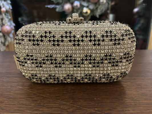 Kingdom Couture - Evening Bag - Black & Silver