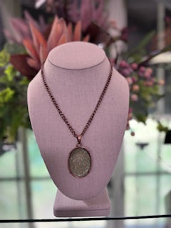 Kingdom Couture - Peridot Crystal Rock Necklace