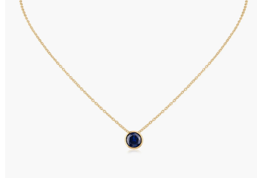 Kenneth Jay Lane - Sapphire CZ Pendant Necklace