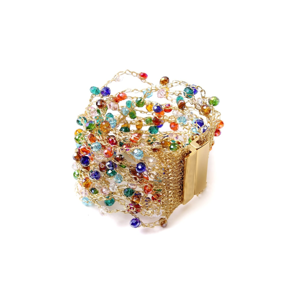 Lavish by Tricia Milaneze - Multi Color and Gold Multi String Bracelet