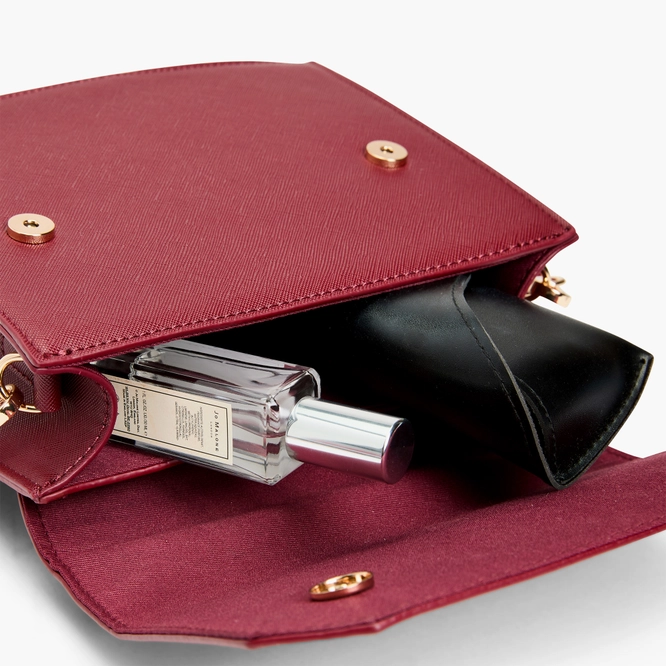 Like Dreams - Orla Pearl Handle Satchel - Burgundy