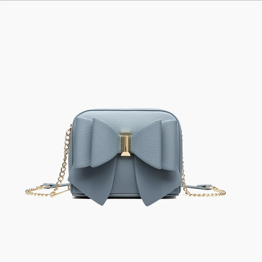 Like Dreams - Chloe Bow Mini Crossbody - Denim Blue