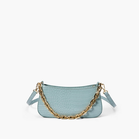 Like Dreams - Dreamer Embossed Light Blue Shoulder Bag