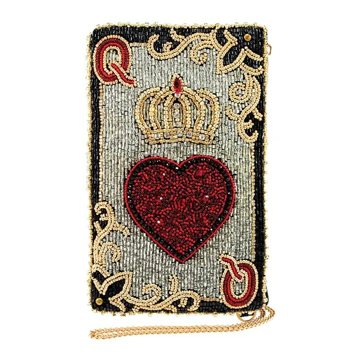 Mary Frances Accessories - Queen of Hearts Crossbody Phone Bag