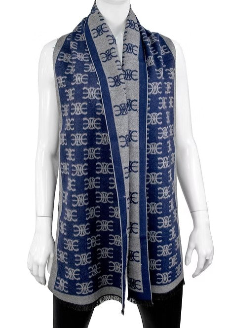Mitchie's - Men's Winter Scarf - Blue/Gray