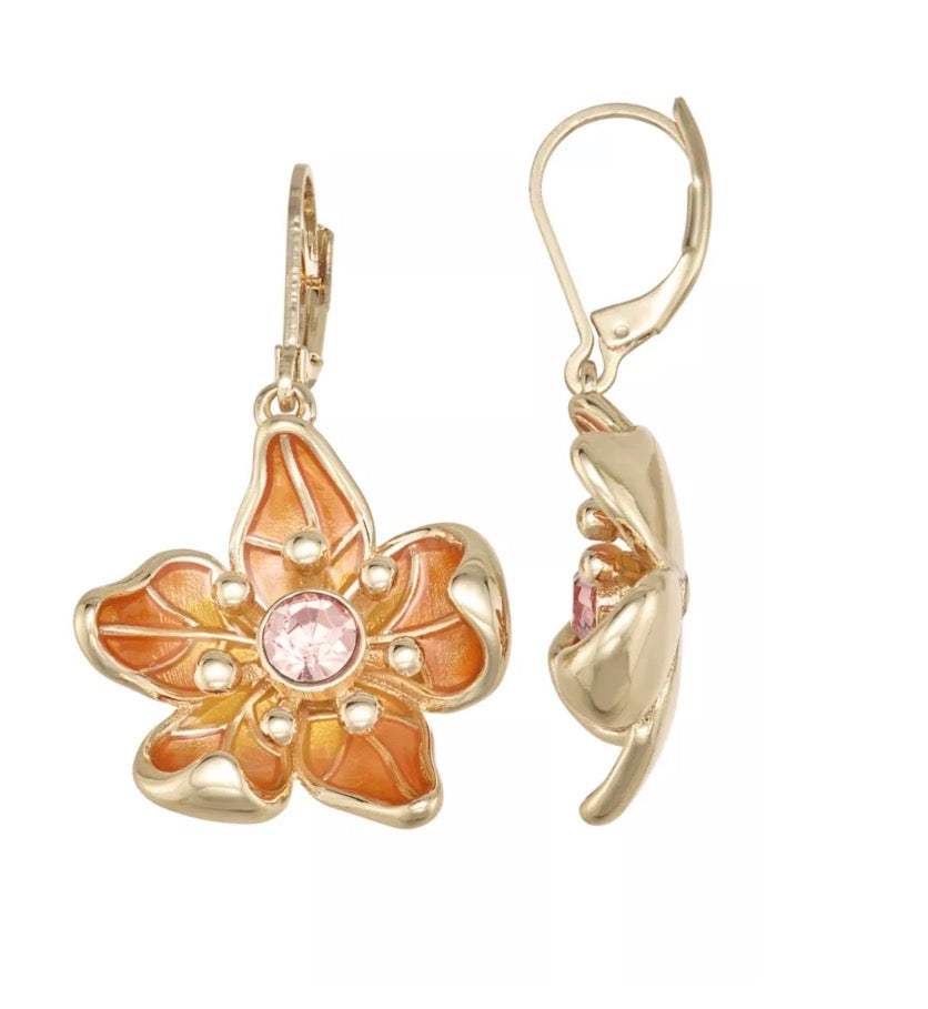 Napier - Fall Flower Drop Earring