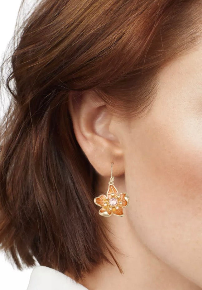 Napier - Fall Flower Drop Earring
