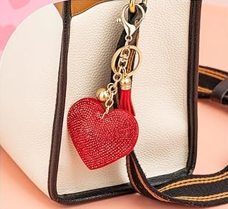 Kingdom Couture - Bling Rhinestone Heart Shape Keychains