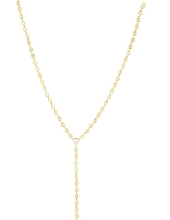 Sahira Jewelry Design - Anastasia CZ Lariat Necklace
