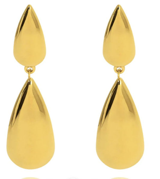 Sahira Jewelry Design - Gia Drop Earring - Gold