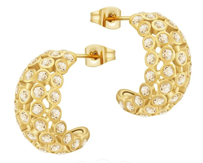 Sahira Jewelry Design - Jessica CZ Hoop