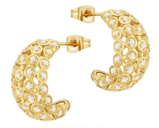 Sahira Jewelry Design - Jessica CZ Hoop