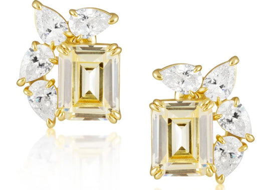 Sahira Jewelry Design - Marquise Sunburst Earrings