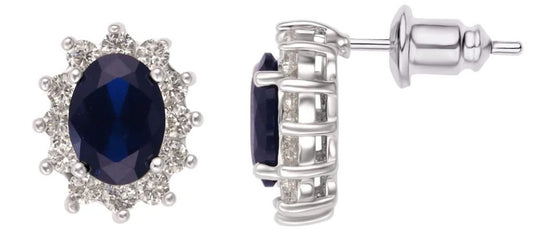 Sahira Jewelry Design - Meredith Sapphire Stud Earrings